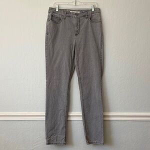 Jones New York Women's Lexington Straight Leg Gray Jeans
